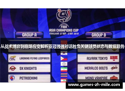 从战术博弈到临场应变解析亚冠强强对话胜负关键球员状态与数据趋势 从战术博弈到临场应变解析亚冠强强对话胜负关键球员状态与数据趋势
