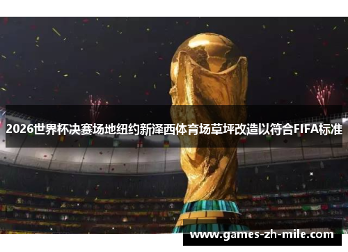 2026世界杯决赛场地纽约新泽西体育场草坪改造以符合FIFA标准 2026世界杯决赛场地纽约新泽西体育场草坪改造以符合FIFA标准